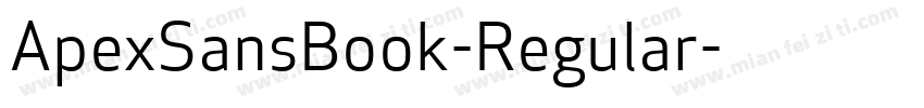 ApexSansBook-Regular字体转换