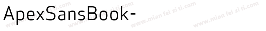 ApexSansBook字体转换