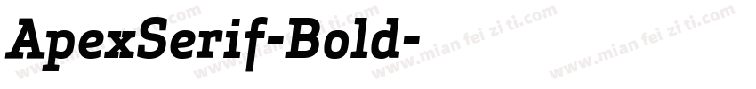 ApexSerif-Bold字体转换