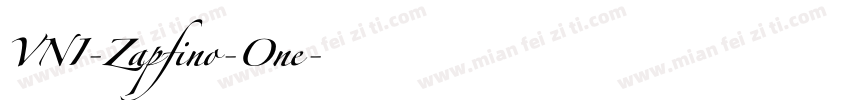 VNI-Zapfino-One字体转换