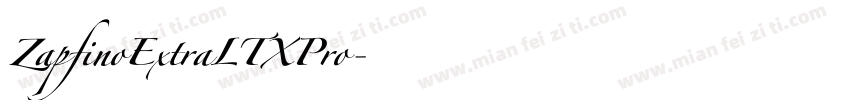 ZapfinoExtraLTXPro字体转换