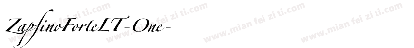 ZapfinoForteLT-One字体转换