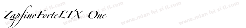 ZapfinoForteLTX-One字体转换