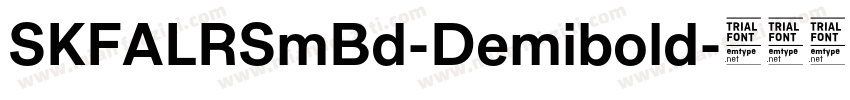 SKFALRSmBd-Demibold字体转换
