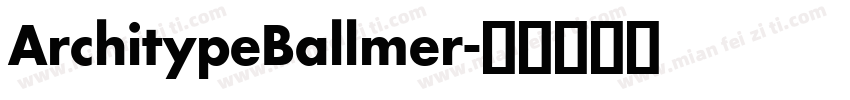 ArchitypeBallmer字体转换