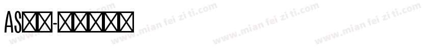 AS字体字体转换