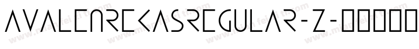 AvalenRekasRegular-Z字体转换