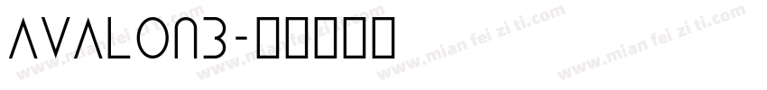 AvalonB字体转换