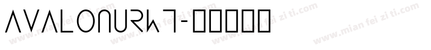 AvalonURWT字体转换