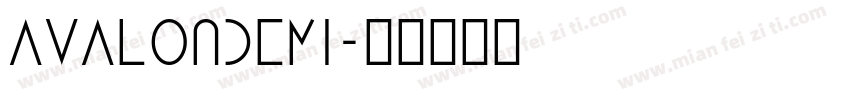 avalondemi字体转换
