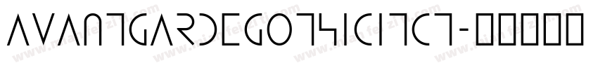 avantgardegothicitct字体转换