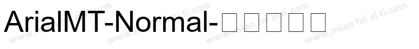 ArialMT-Normal字体转换
