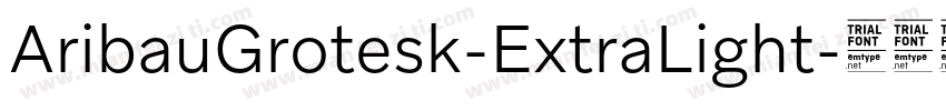 AribauGrotesk-ExtraLight字体转换