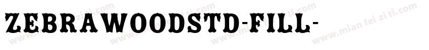 ZebrawoodStd-Fill字体转换
