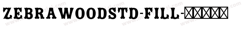ZebrawoodStd-Fill字体转换