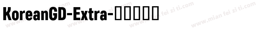 KoreanGD-Extra字体转换