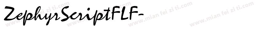 ZephyrScriptFLF字体转换