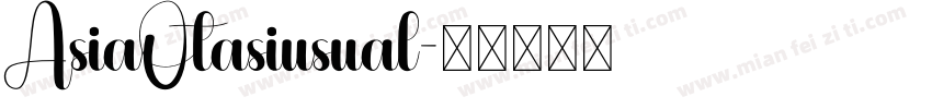 AsiaOtasiusual字体转换