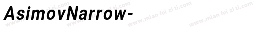 AsimovNarrow字体转换