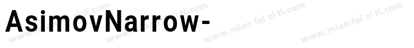 AsimovNarrow字体转换