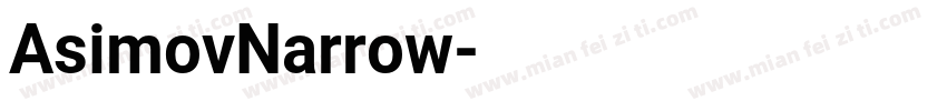 AsimovNarrow字体转换