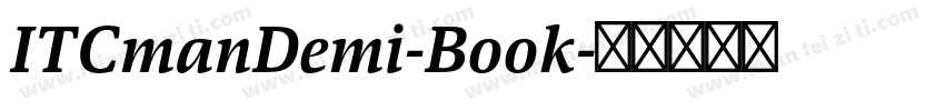 ITCmanDemi-Book字体转换