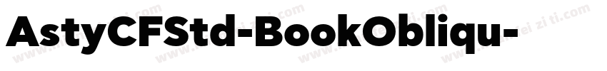 AstyCFStd-BookObliqu字体转换
