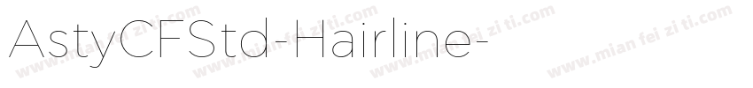 AstyCFStd-Hairline字体转换