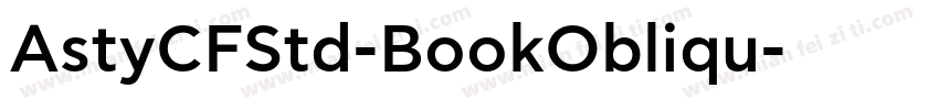 AstyCFStd-BookObliqu字体转换