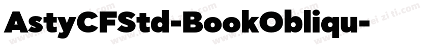 AstyCFStd-BookObliqu字体转换
