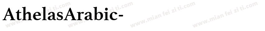 AthelasArabic字体转换