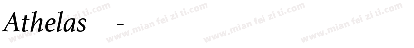 Athelas字体字体转换