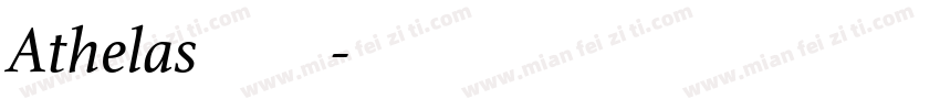 Athelas字体下载字体转换