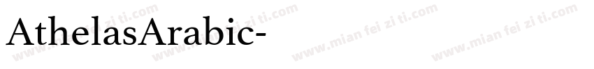 AthelasArabic字体转换