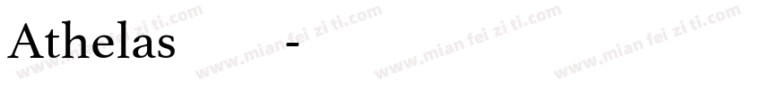 Athelas字体下载字体转换