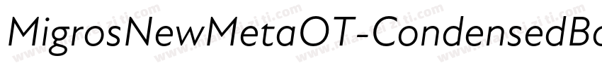 MigrosNewMetaOT-CondensedBook字体转换