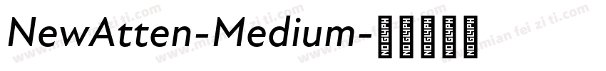 NewAtten-Medium字体转换