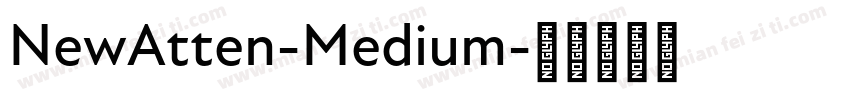 NewAtten-Medium字体转换