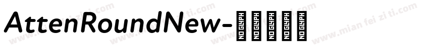 AttenRoundNew字体转换