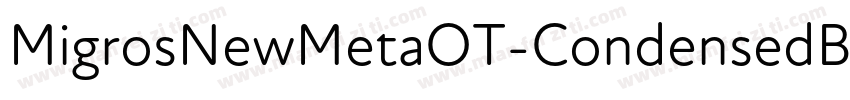 MigrosNewMetaOT-CondensedBook字体转换