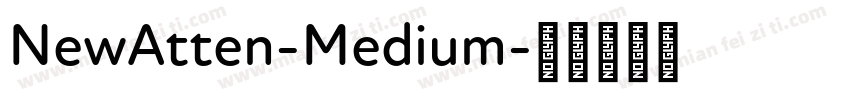 NewAtten-Medium字体转换