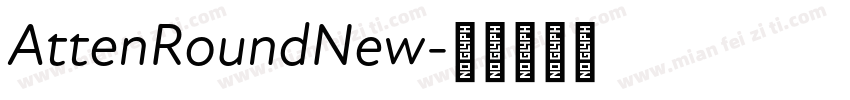AttenRoundNew字体转换
