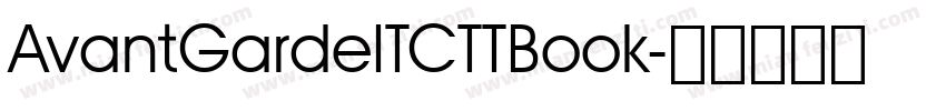 AvantGardeITCTTBook字体转换