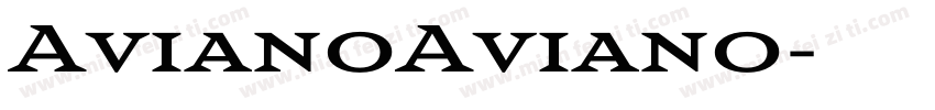 AvianoAviano字体转换