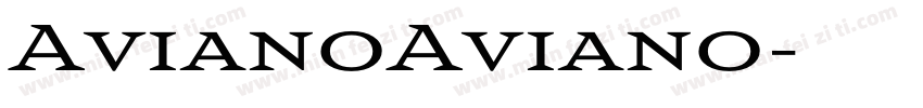 AvianoAviano字体转换