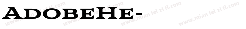 AdobeHe字体转换