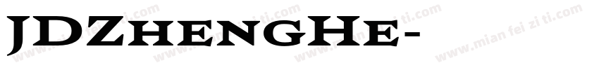 JDZhengHe字体转换