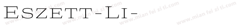 Eszett-Li字体转换