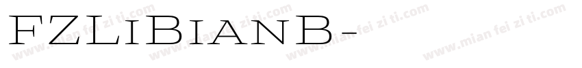FZLiBianB字体转换