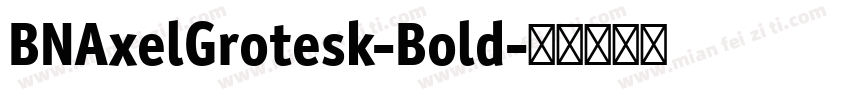 BNAxelGrotesk-Bold字体转换